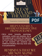 Role of Drama & Theatre