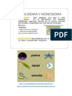 MONOSEMIA Y POLISEMIA y J y G (TAREA 2, 2º T)