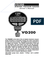 Digital Vacuum Gauge: Owner 'S Manual