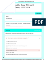 Kuis Farmasetika Dasar 3 Kelas C (Semester Genap 2022/2023: Poin Total