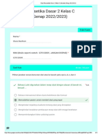 Kuis Farmasetika Dasar 2 Kelas C (Semester Genap 2022/2023) : Poin Total