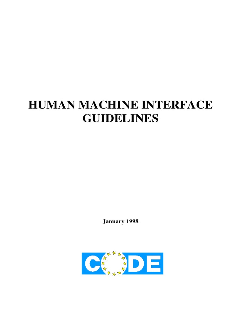 Guidelines (Code) HMI Guidelines PDF User Interface Usability
