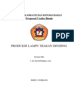 Proposal Lampu Hiasan Dinding