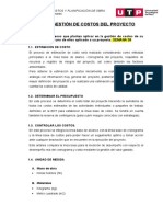 03 FORMATO DEL PLAN DEL COSTOS DEL PROYECTO Entrega Final