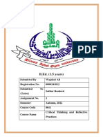 Wajahat Ali (0000241812) 8611 Assignment 2