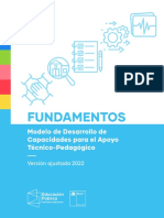 Fundamentos: Modelo de Desarrollo de Capacidades para El Apoyo Técnico-Pedagógico