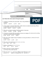 Grade 7 Math Data Handling