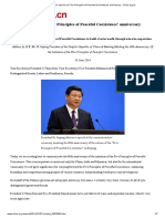 Xi's Speech at 'Five Principles of Peaceful Coexistence' Anniversary - China - Org.cn