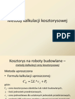 Metody Kalkulacji Kosztorysowej