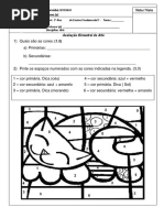 Avaliação de Artes 3º Ano - 2º Bimestre | PDF