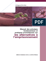 Les Alternatives À L'emprisonnement: Manuel Des Principes Fondamentaux Et Pratiques Prometteuses Sur