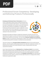 Professional Scrum Competency: Developing and Delivering Products Professionally