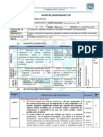 Sesión de Aprendizaje #08 I. Datos Informativos: Área: Curriculo Y Comunicación Especialidad