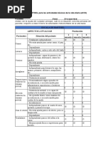 Escala de Actividades Instrumentales de La Vida Diaria | PDF