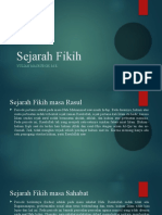 SEJARAH FIKIH MASA TAQLID