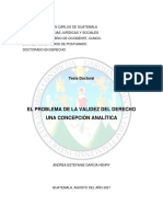 El Problema de La Validez Del Derecho Una Concepción Analítica