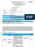 EXPERIENCIA Diagnóstica Comunicación 1° - MELGAREJO