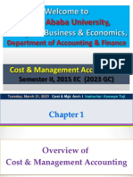 Cost INSTR PPT - Chapter 1 - Overview of Cost & Mgt. Acct