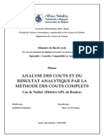 Analyse Des Couts Et Du Resultat Analytique Par La Methode Des Couts Complets