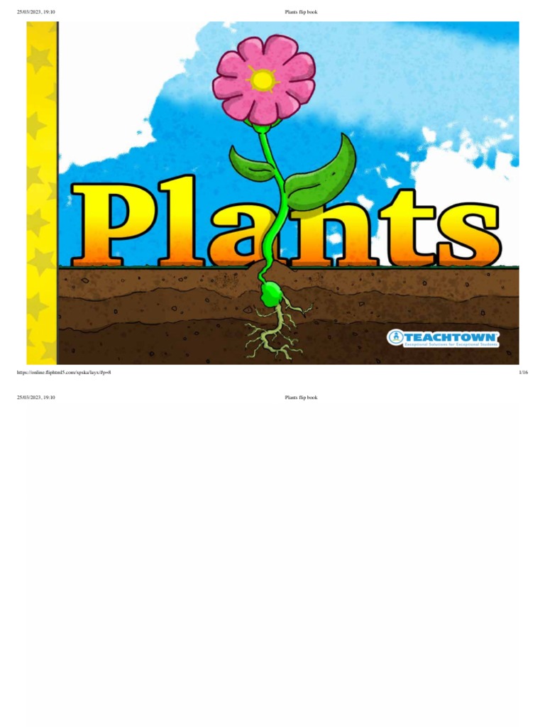 Plant Growth Flip Book Guide | PDF | Home & Garden
