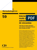 Diaz de Rada Dominguez Pasadas (2019) - Internet Como Modo de Administracion de Encuestas