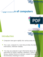 Application of Computers