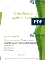 Classification & Types of Computers