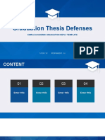 Graduation Thesis Defense Templates