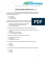 Test de Autoevaluación Módulos #1 - 2: CIF: A10101632