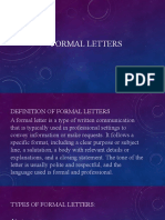 Formal Letters: Akshita A.R 22BCS103