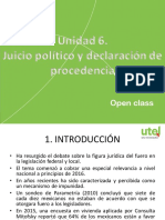 Unidad 6. Fuero, Inmunidad Parlamentaria y Juicio Político en México