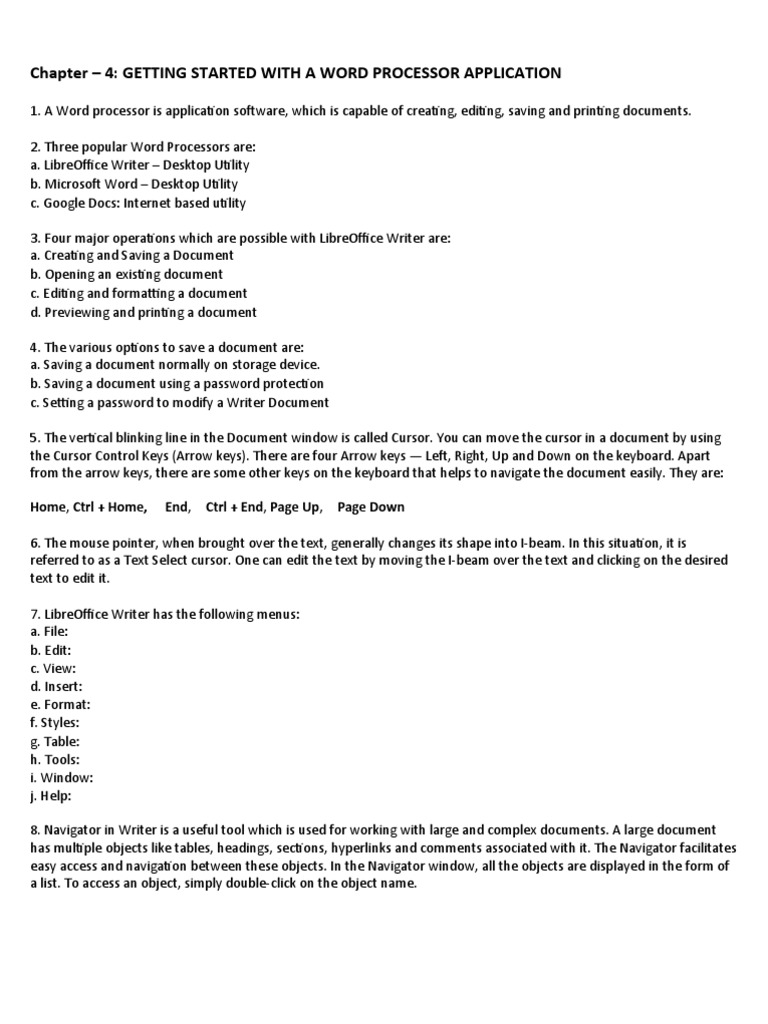 Introduction to Word Processing Tools | PDF | Cursor (User Interface ...