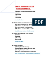 Elements Nad Process of Communication CC