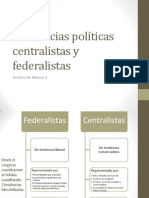 Historia de México 2 Tendencias Políticas Centralistas y Federalistas