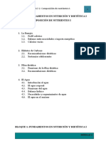 Bloque 1: Fundamentos en Nutrición Y Dietética I Módulo 2: Composición de Nutrientes I