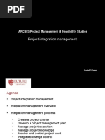 ARC483 Project Management & Feasibility Studies Project Integration Management