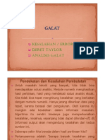 Galat: Kesalahan / Error Deret Taylor Analisis Galat