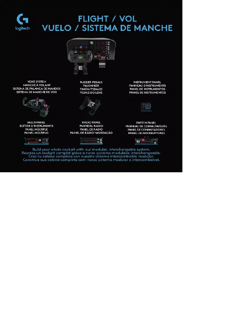 Manual de Usuario Logitech Flight Yoke System (16 Páginas) | PDF
