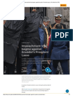 Impeachment Trial Begins Against Ecuador's President Lasso