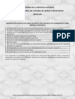 Ministerio de La Defensa Nacional Dirección General de Control de Armas Y Municiones - Digecam