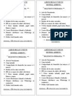 ASESORIAS UNION Requisitos Primaria