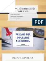 Exposición PASIVOS POR IMPUESTOS CORRIENTES