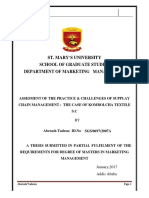 Final Paper Sebmitted To St. Marys Unversty by Aberash Tade