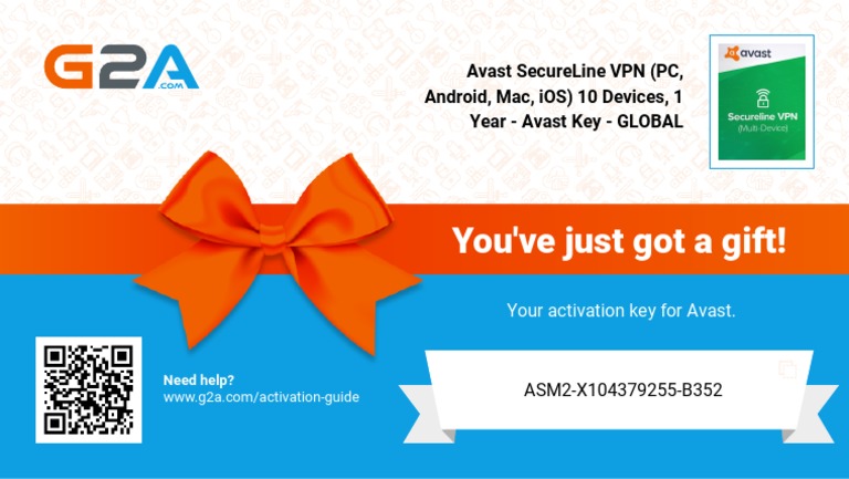 You'Ve Just Got A Gift!: Avast Secureline VPN (PC, Android, Mac, Ios ...