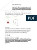 El Movimiento Armónico Simple y Movimiento Circular