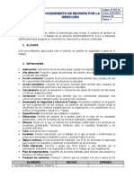 P-SST-24 Procedimiento de Revisión Por La Dirección