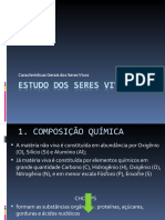 Características Gerais Dos Seres Vivos