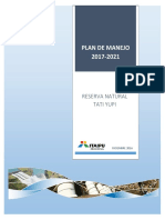 Plan de Manejo 2017-2021: Reserva Natural Tati Yupi