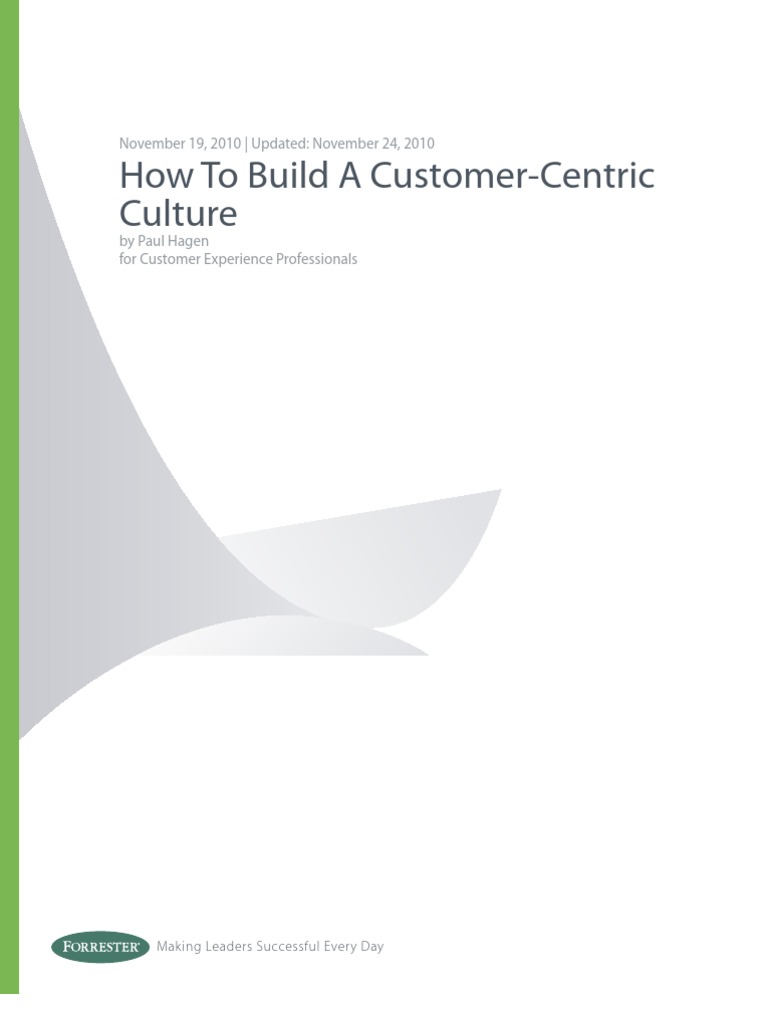 Build Customer-Centric Culture | PDF | Customer Experience | Customer ...