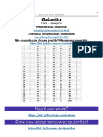 Gabarito do 3o Simulado TJ-SP com 100 questões